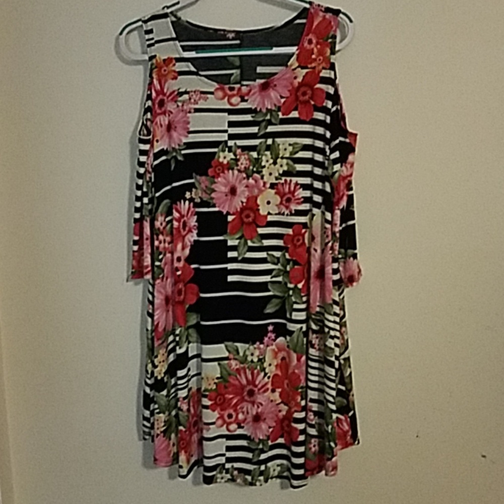 Cold shoulder dress